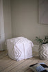 Amal, Pouf, H45W45xD45cm, Off White, Thassels